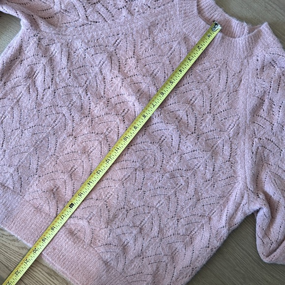 Blush pink long sleeve sweater - Picture 3 of 7